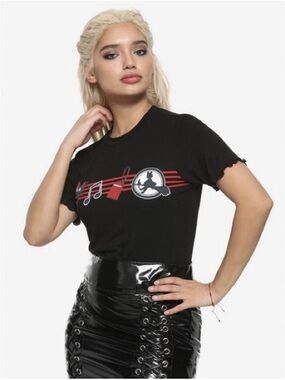 black Studio Ghibli Kiki's Delivery Service lettuce edge t-shirt from Hot Topic